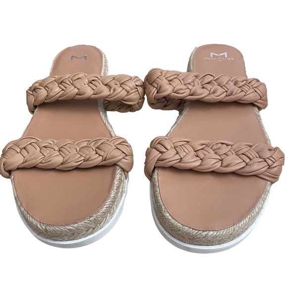 Marc Fisher Jaimee Espadrille Flat Slip On Sandal Size 8.5 - Picture 2 of 6